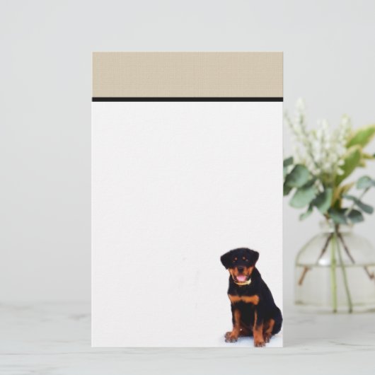 Rottweiler stationär briefpapier (Stehend Vorderseite)