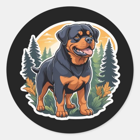 Rottweiler Sticker (Vorderseite)