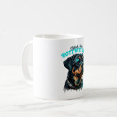 Rottweiler Stilvolle Haustiere Kaffeetasse (Vorderseite Links)