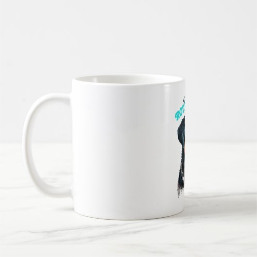 Rottweiler Stilvolle Haustiere Kaffeetasse (Links)