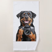 Rottweiler strandtuch (Vorderseite)