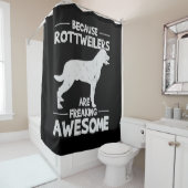 Rottweiler T - Shirt Copy Duschvorhang (Beispiel)