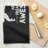 Rottweiler T - Shirt Copy Geschirrtuch (Viertel Falte)