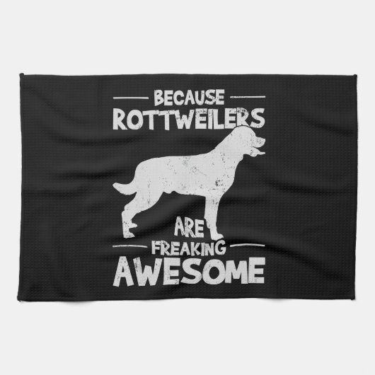 Rottweiler T - Shirt Copy Geschirrtuch (Horizontal)