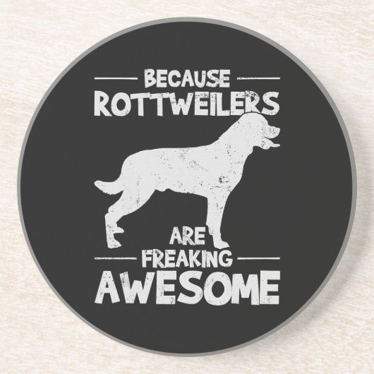 Rottweiler T - Shirt Copy Getränkeuntersetzer (Vorne)