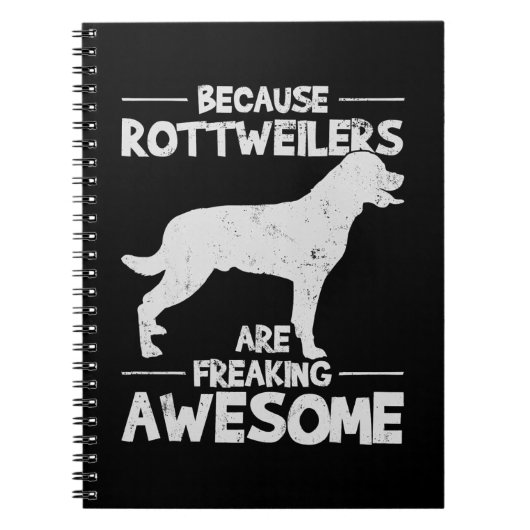 Rottweiler T - Shirt Copy Notizblock (Vorderseite)