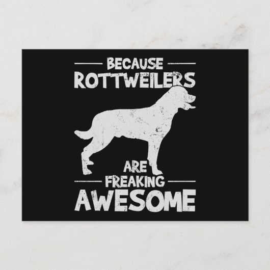 Rottweiler T - Shirt Copy Postkarte (Vorderseite)