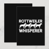 Rottweiler T - Shirt Dankeskarte (Vorne/Hinten)