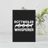 Rottweiler T - Shirt Dankeskarte (Stehend Vorderseite)