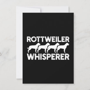 Rottweiler T - Shirt Dankeskarte