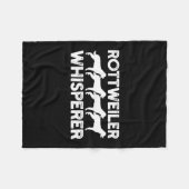 Rottweiler T - Shirt Fleecedecke (Vorderseite (Horizontal))