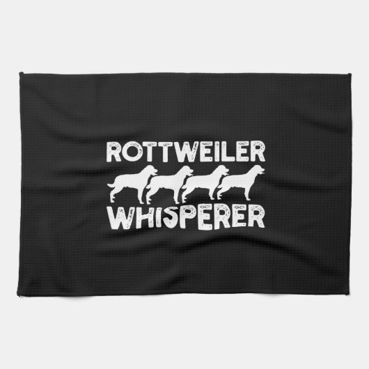 Rottweiler T - Shirt Geschirrtuch (Horizontal)