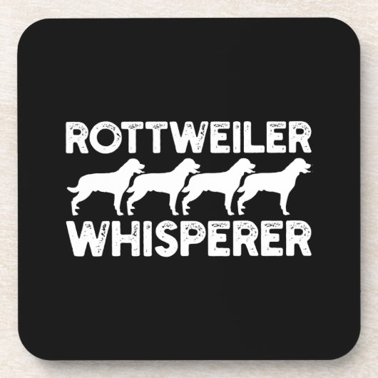 Rottweiler T - Shirt Getränkeuntersetzer (Vorderseite)