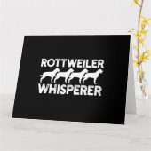Rottweiler T - Shirt Karte (Gelbe Blume)