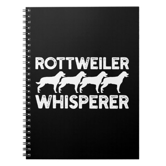 Rottweiler T - Shirt Notizblock (Vorderseite)