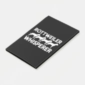 Rottweiler T - Shirt Post-it Klebezettel (angewinkelt)
