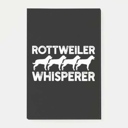Rottweiler T - Shirt Post-it Klebezettel (Vorderseite)