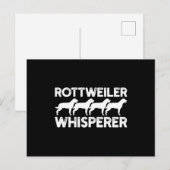 Rottweiler T - Shirt Postkarte (Vorne/Hinten)