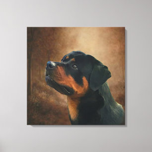 Rottweiler-Tafel Leinwanddruck