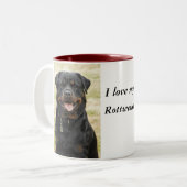 Rottweiler Tasse (Vorderseite Links)