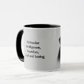 Rottweiler Tasse (Vorderseite Links)