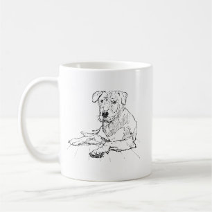 Rottweiler-Tasse – Minimalistische Kaffeetasse