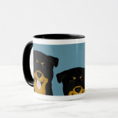 Rottweiler-Tasse Tasse (Vorderseite Links)