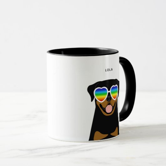 Rottweiler-Tasse Tasse (VorderseiteRechts)