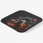 Rottweiler-Teller Pappteller (Gewinkelt)