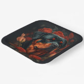 Rottweiler-Teller Pappteller (Gewinkelt)