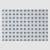 Rottweiler Tissue Paper in Blue Seidenpapier (Vorderseite)