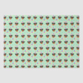 Rottweiler Tissue Paper in Green Seidenpapier (Vorderseite)