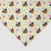 Rottweiler Tissue Paper in Yellow Seidenpapier (Detail)