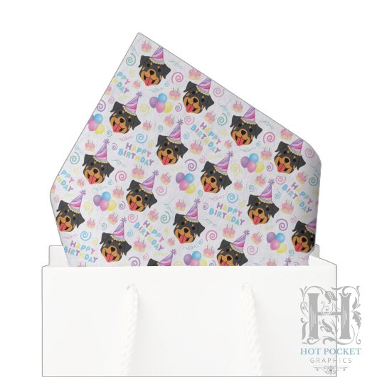 Rottweiler-Toilettenpapier Seidenpapier