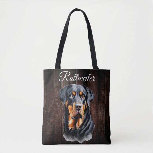 Rottweiler Tote Bag Tasche (Vorderseite)