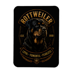 Rottweiler Treu Mächtig Furchtloser Hunderasse Magnet