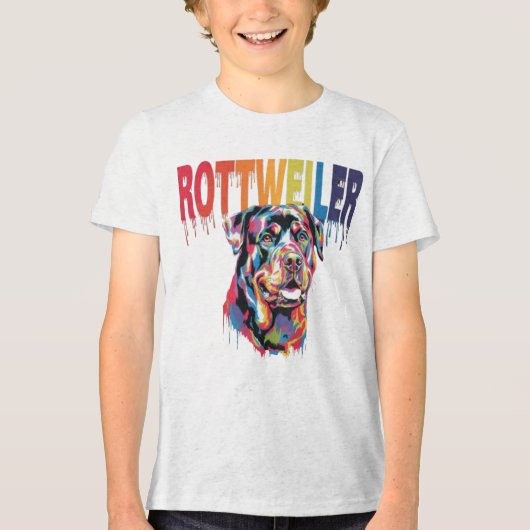 Rottweiler Tri-Blend Shirt (Vorderseite)
