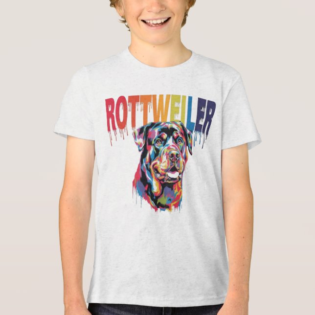 Rottweiler Tri-Blend Shirt (Vorderseite)