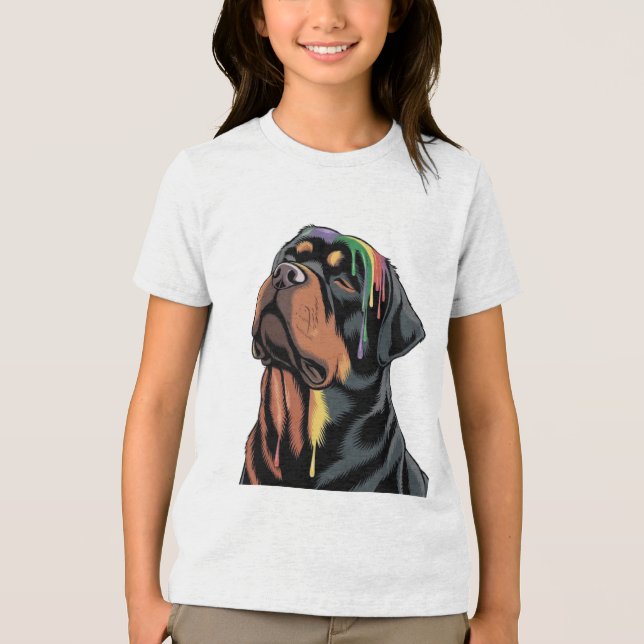 Rottweiler Tri-Blend Shirt (Vorderseite)
