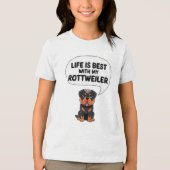 Rottweiler Tri-Blend Shirt (Vorderseite)