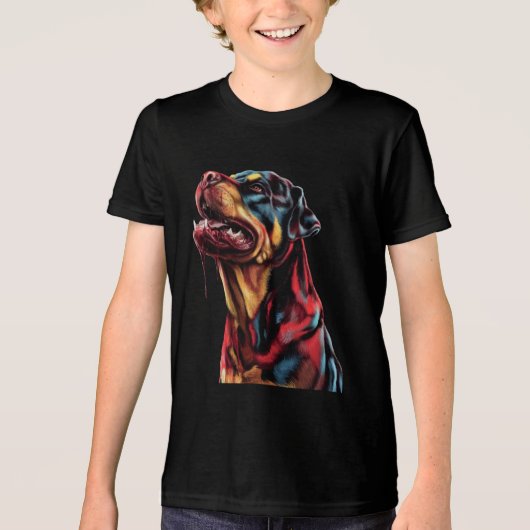 Rottweiler Tri-Blend Shirt (Vorderseite)