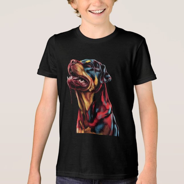 Rottweiler Tri-Blend Shirt (Vorderseite)