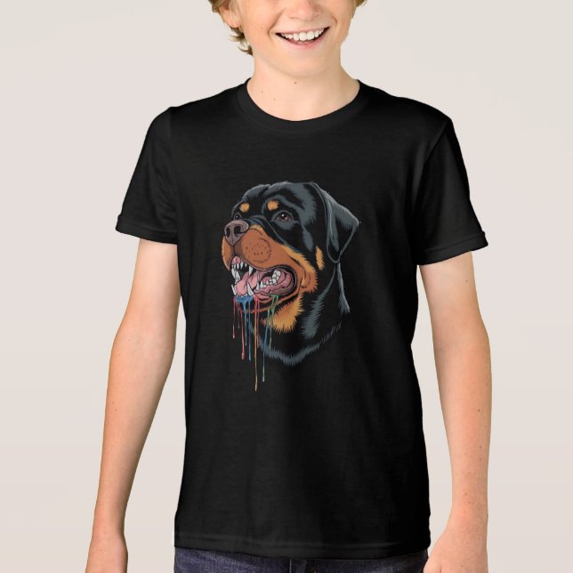 Rottweiler Tri-Blend Shirt (Vorderseite)