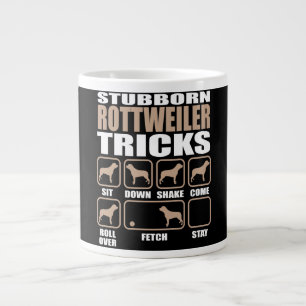 Rottweiler Trick Design Jumbo-Tasse