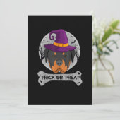 Rottweiler Trick oder Treat Funny Dog Ankündigung (Stehend Vorderseite)