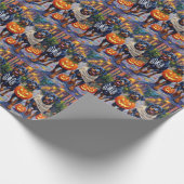 Rottweiler Trick-or-Treating In Halloween Costumes Geschenkpapier (Ecke)