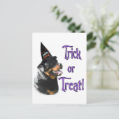Rottweiler Trick Postkarte (Stehend Vorderseite)