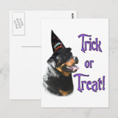 Rottweiler Trick Postkarte (Vorne/Hinten)