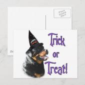 Rottweiler Trick Postkarte (Vorne/Hinten)