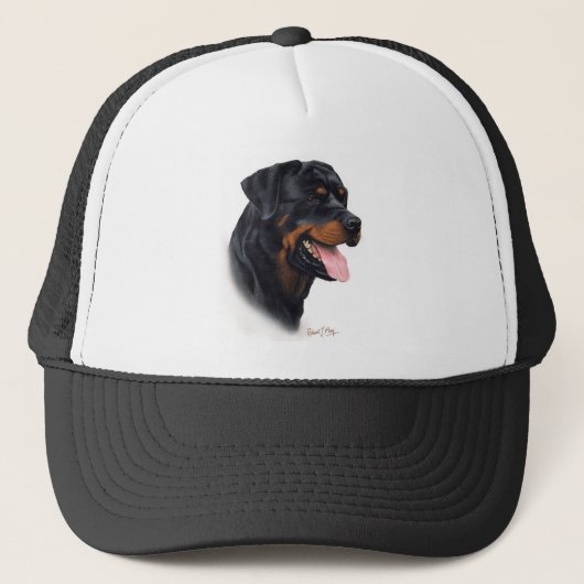 Rottweiler Truckerkappe (Vorderseite)